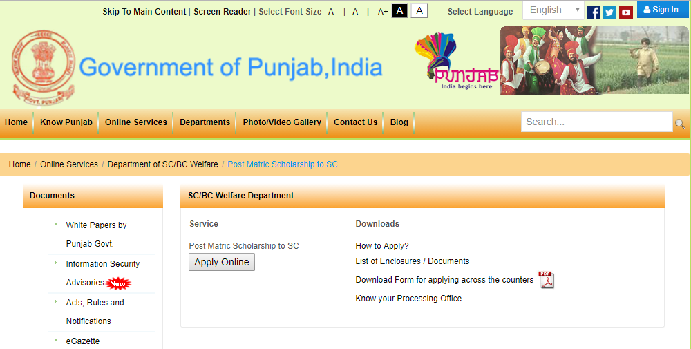 how-to-apply-for-post-matric-scholarship-to-sc-in-punjab1-govinfo-me