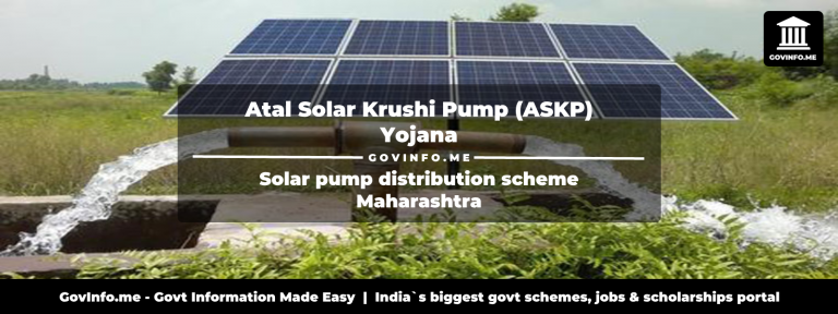 Atal Solar Krushi Pump (ASKP) Yojana