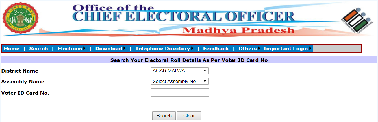 voter id card address change online madhya pradesh