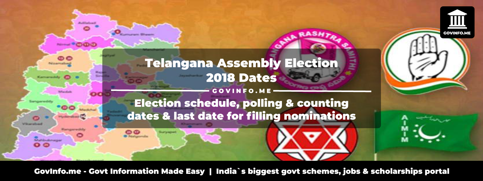 Telangana Assembly Election 2018 Dates Election schedule, polling