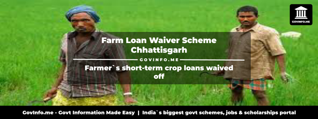 Farm Loan Waiver Scheme Chhattisgarh: Farmer`s Short-term Crop Loans ...